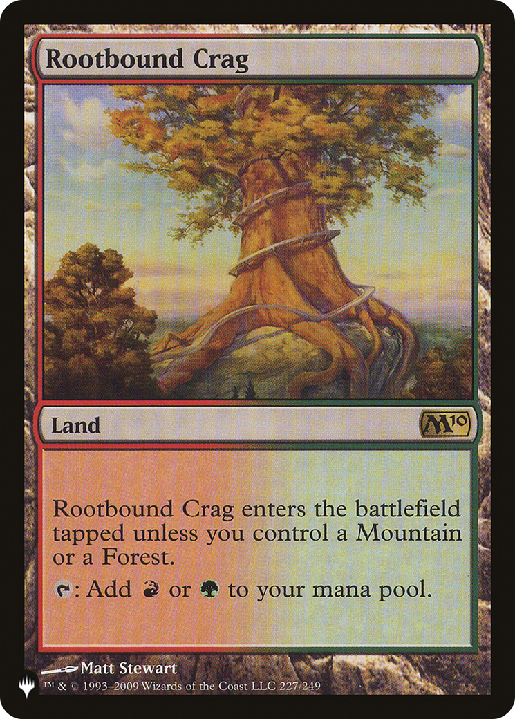 Rootbound Crag [The List] | Cards and Coasters CA