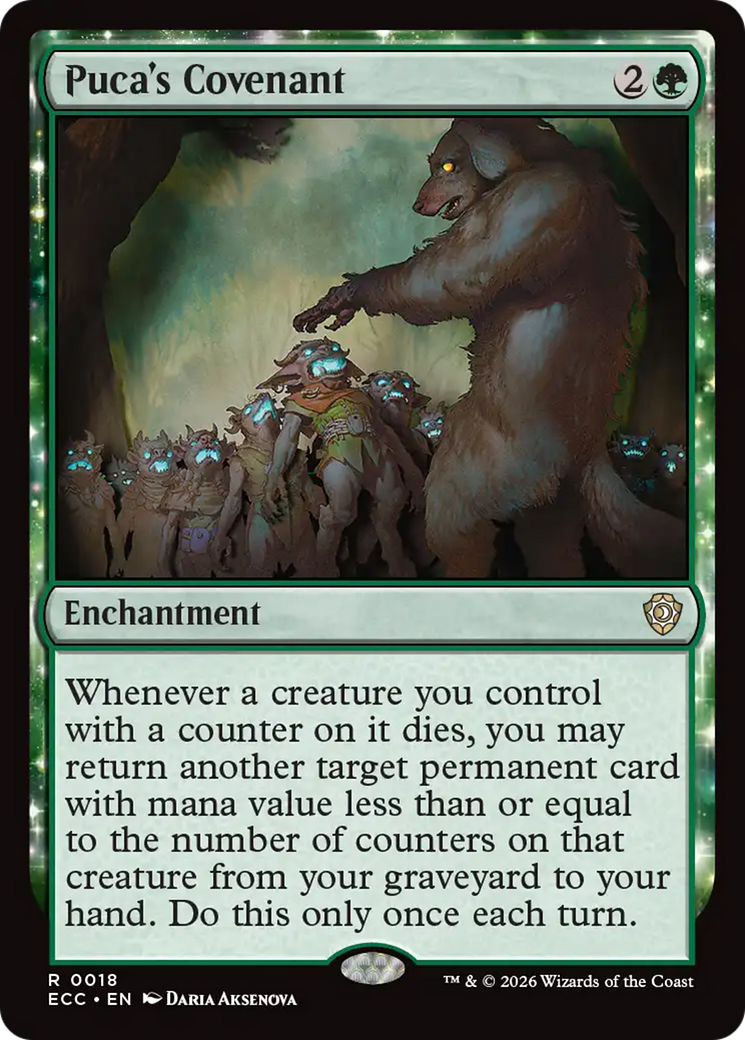 Puca's Covenant [Lorwyn Eclipsed Commander] | Cards and Coasters CA