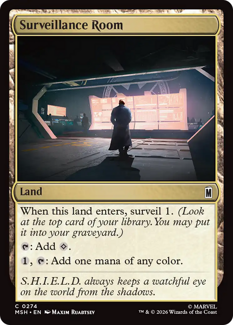 Surveillance Room [Marvel Super Heroes] | Cards and Coasters CA