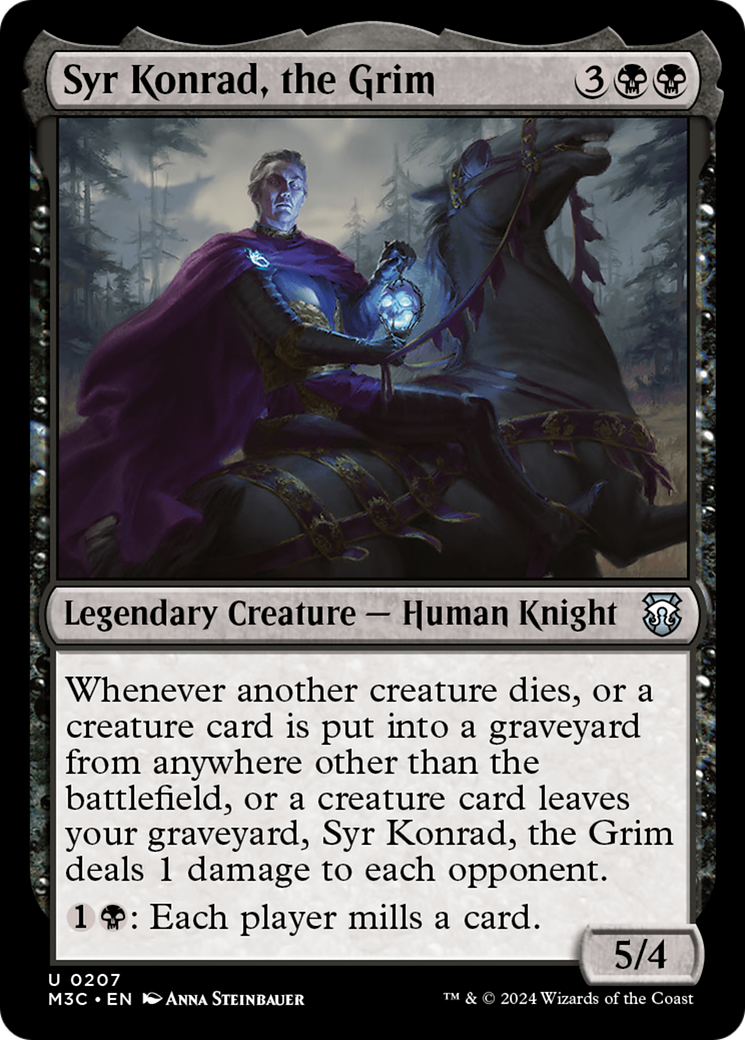 Syr Konrad, the Grim (Ripple Foil) [Modern Horizons 3 Commander] | Cards and Coasters CA