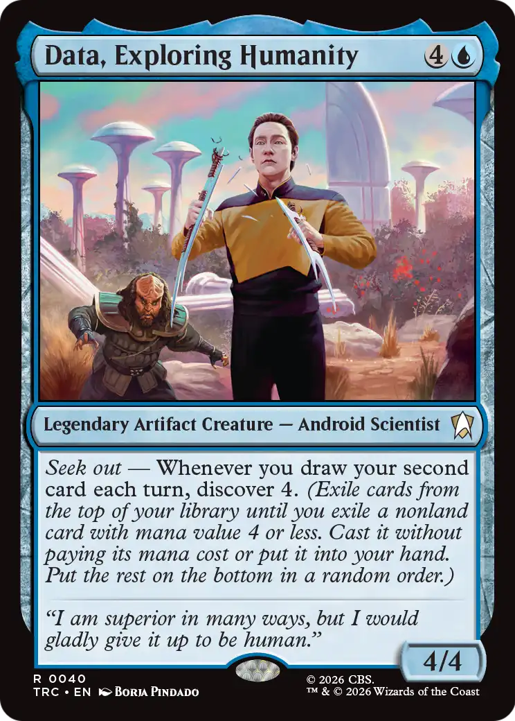 Data, Exploring Humanity [Star Trek Commander] | Cards and Coasters CA