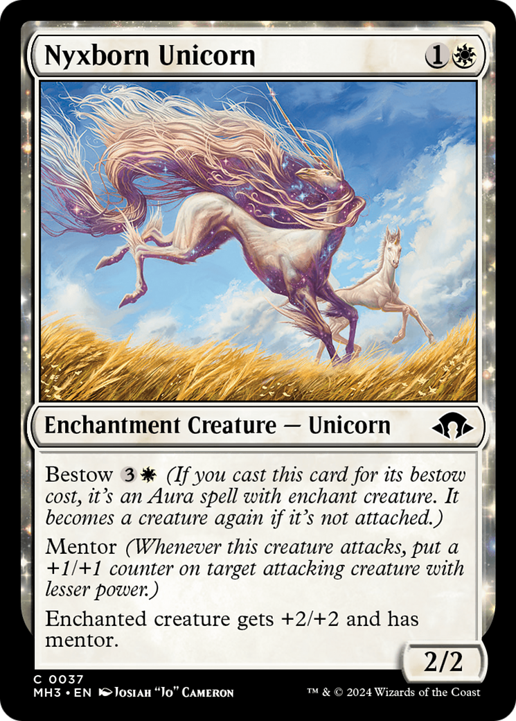 Nyxborn Unicorn [Modern Horizons 3] | Cards and Coasters CA