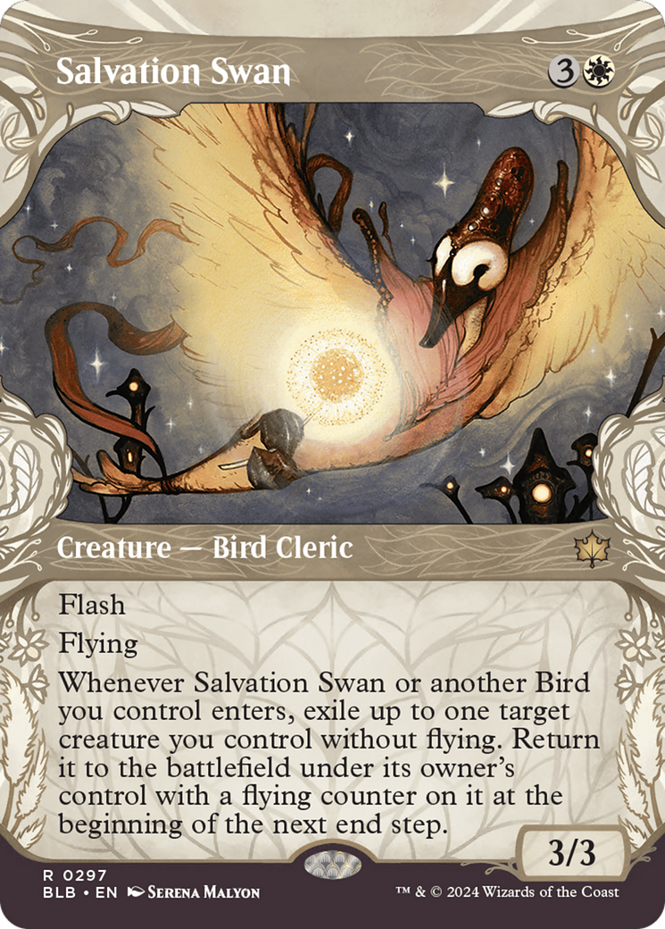 Salvation Swan (Showcase) [Bloomburrow] | Cards and Coasters CA