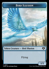 Thopter // Bird Illusion Double-Sided Token [Commander Masters Tokens] | Cards and Coasters CA