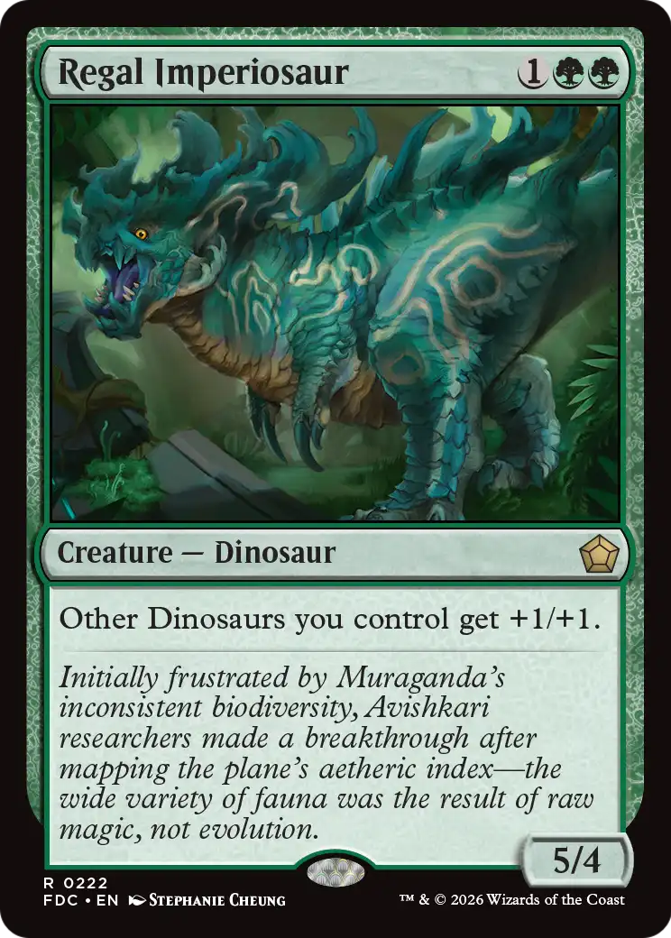 Regal Imperiosaur [Foundations Commander] | Cards and Coasters CA