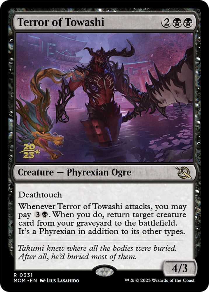 Terror of Towashi [March of the Machine Prerelease Promos] | Cards and Coasters CA