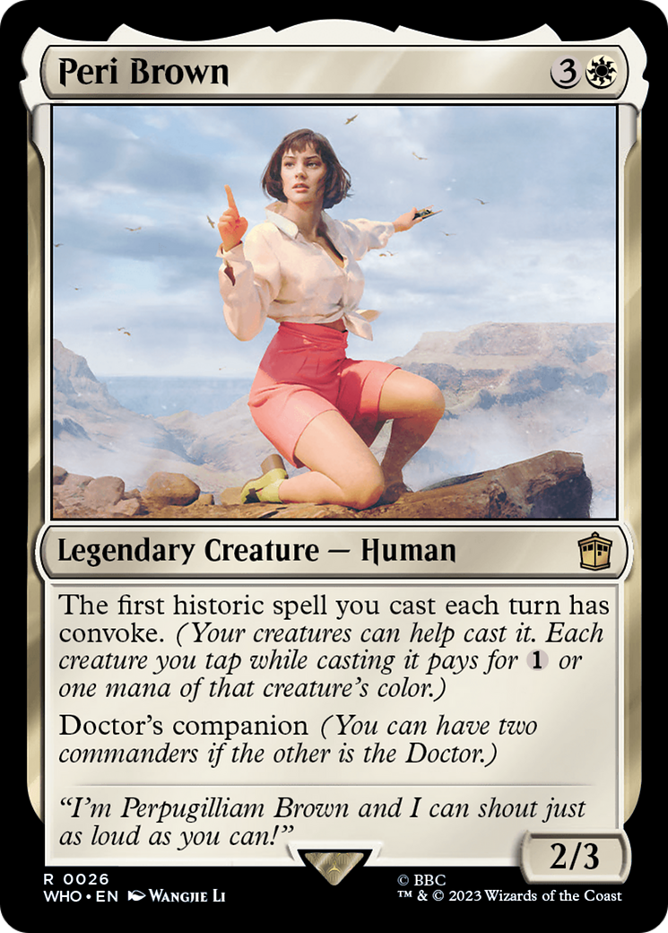 Peri Brown [Doctor Who] | Cards and Coasters CA