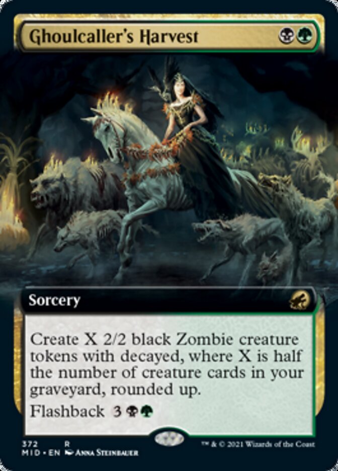 Ghoulcaller's Harvest (Extended Art) [Innistrad: Midnight Hunt] | Cards and Coasters CA