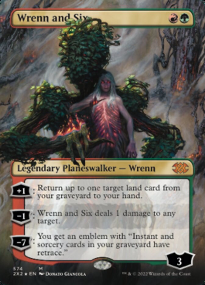 Wrenn and Six (Textured Foil) [Double Masters 2022] | Cards and Coasters CA