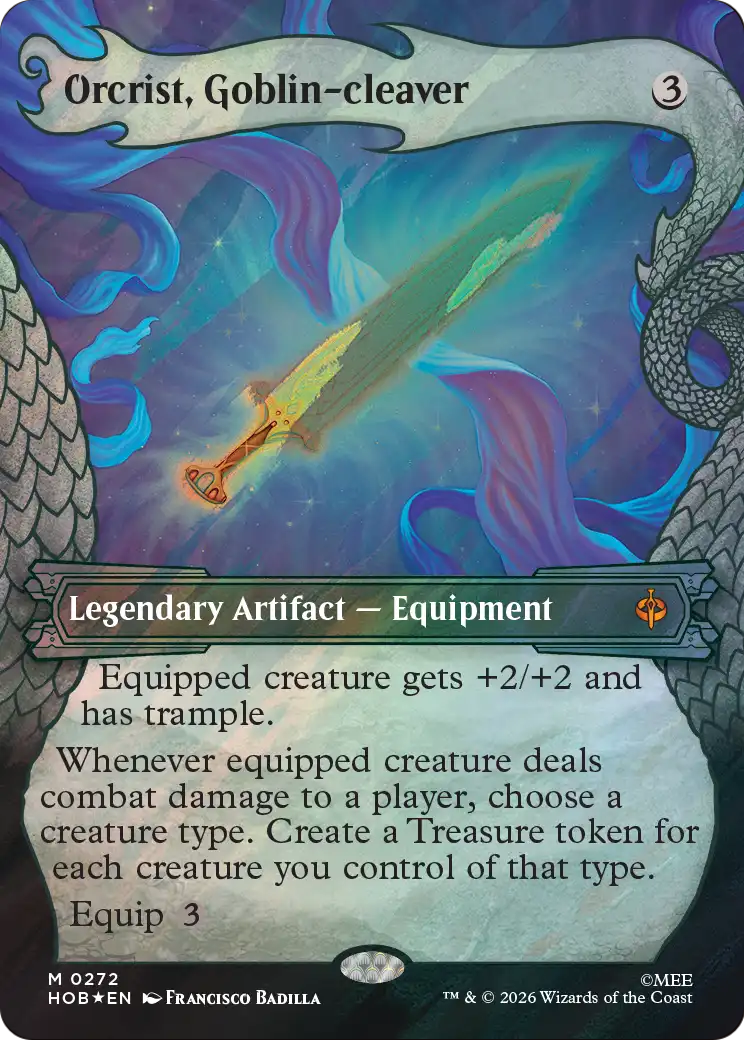 Orcrist, Goblin-cleaver (Showcase) (Surge Foil) [The Hobbit] | Cards and Coasters CA
