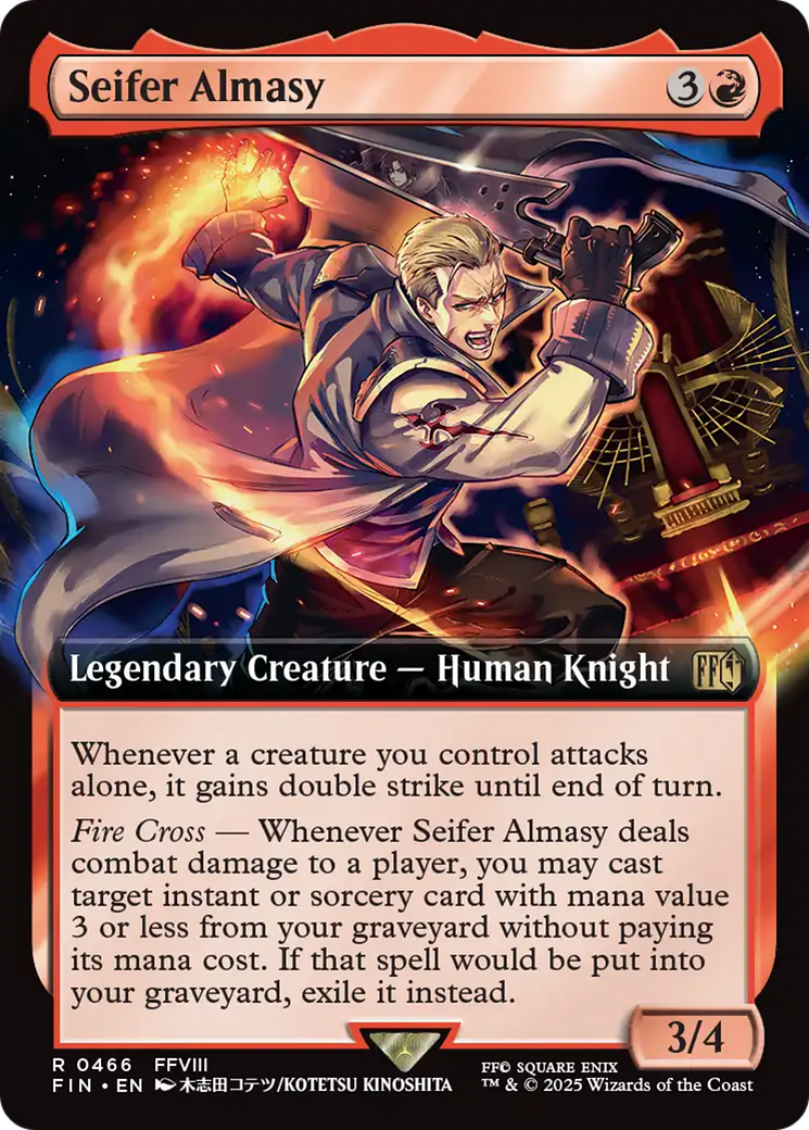 Seifer Almasy (Extended Art) [FINAL FANTASY] | Cards and Coasters CA
