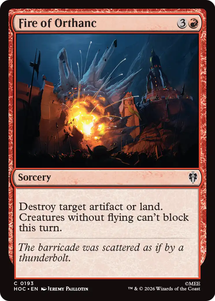 Fire of Orthanc [The Hobbit: Eternal-Legal] | Cards and Coasters CA