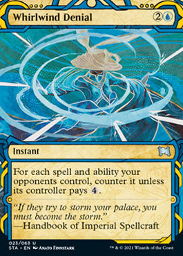 Whirlwind Denial (Foil Etched) [Strixhaven: Mystical Archive] | Cards and Coasters CA