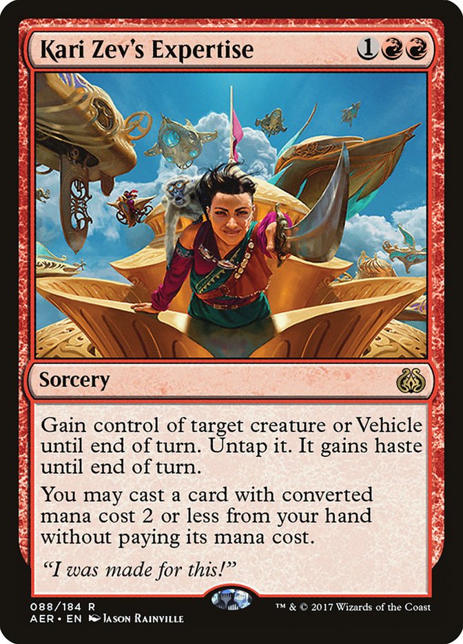 Kari Zev's Expertise [Aether Revolt] | Cards and Coasters CA