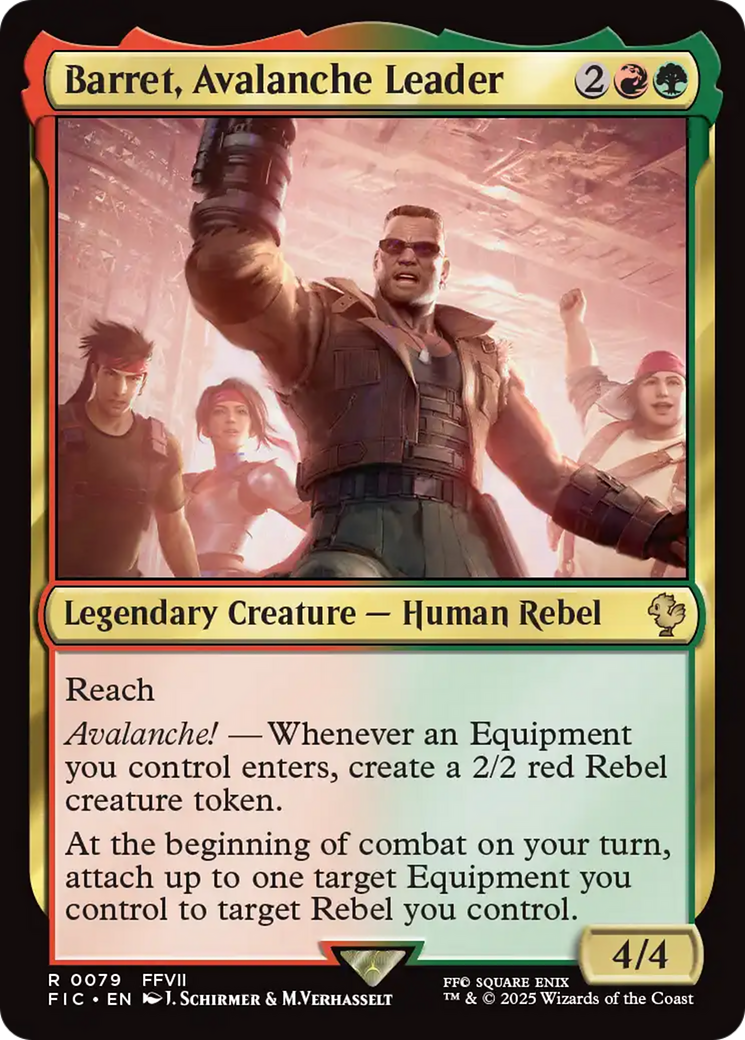 Barret, Avalanche Leader [FINAL FANTASY Commander] | Cards and Coasters CA