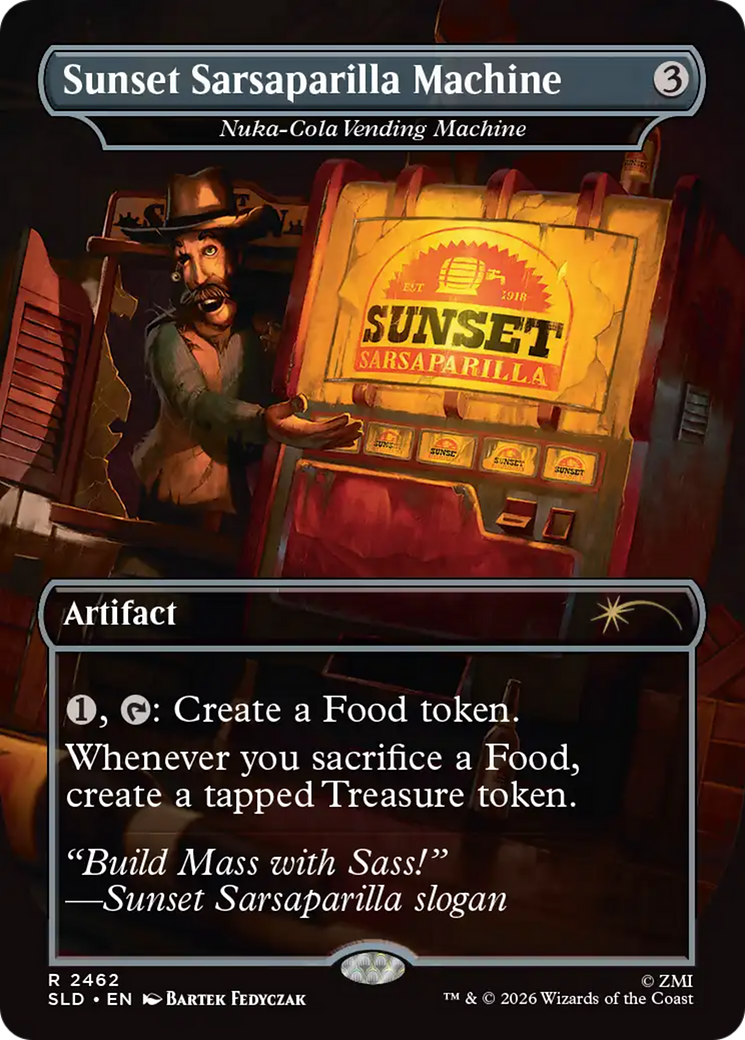 Sunset Sarsaparilla Machine - Nuka-Cola Vending Machine [Secret Lair Drop Series] | Cards and Coasters CA