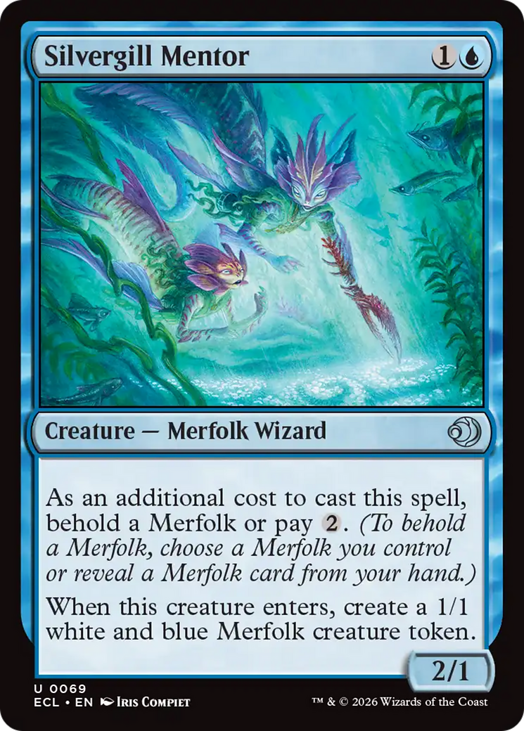 Silvergill Mentor [Lorwyn Eclipsed] | Cards and Coasters CA