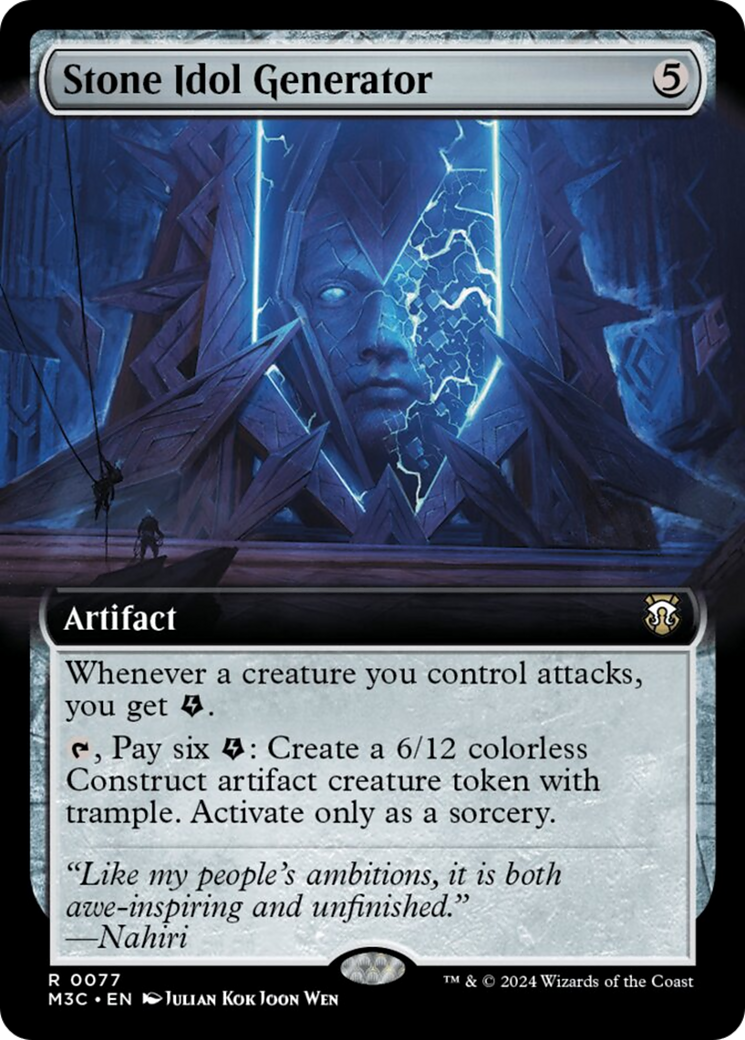 Stone Idol Generator (Extended Art) [Modern Horizons 3 Commander] | Cards and Coasters CA