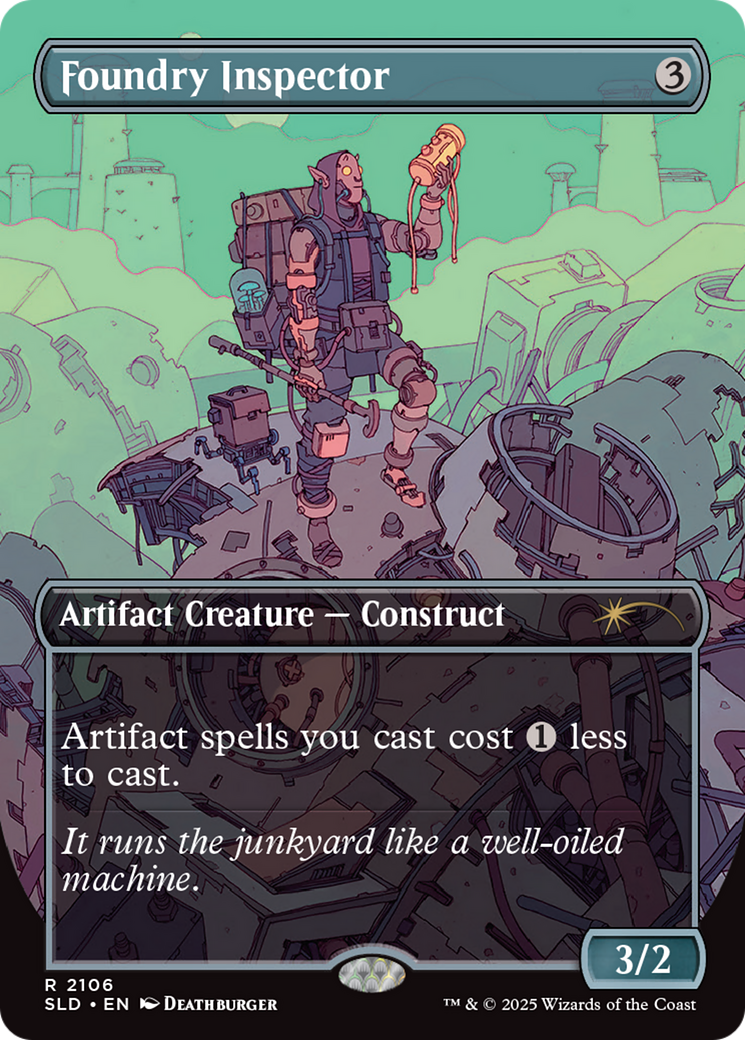 Foundry Inspector (Galaxy Foil) [Secret Lair Drop Series] | Cards and Coasters CA