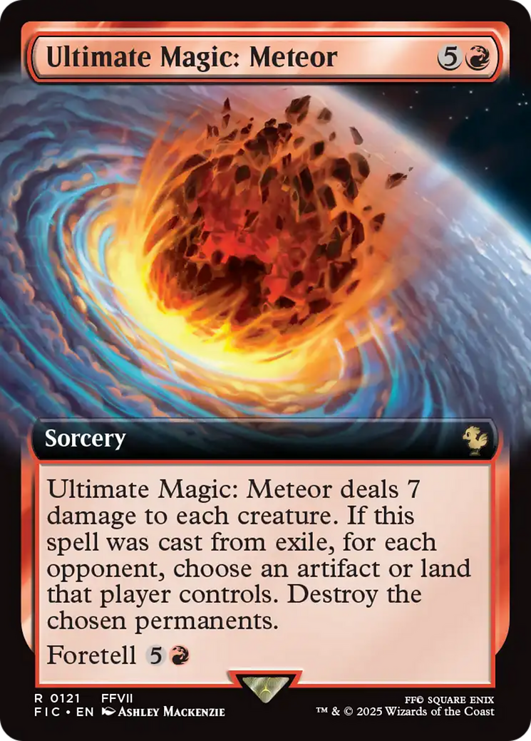 Ultimate Magic: Meteor (Extended Art) [FINAL FANTASY Commander] | Cards and Coasters CA