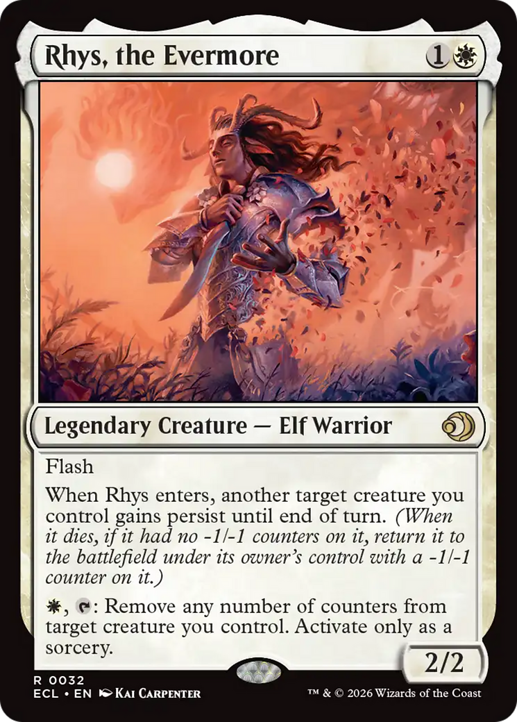 Rhys, the Evermore [Lorwyn Eclipsed] | Cards and Coasters CA