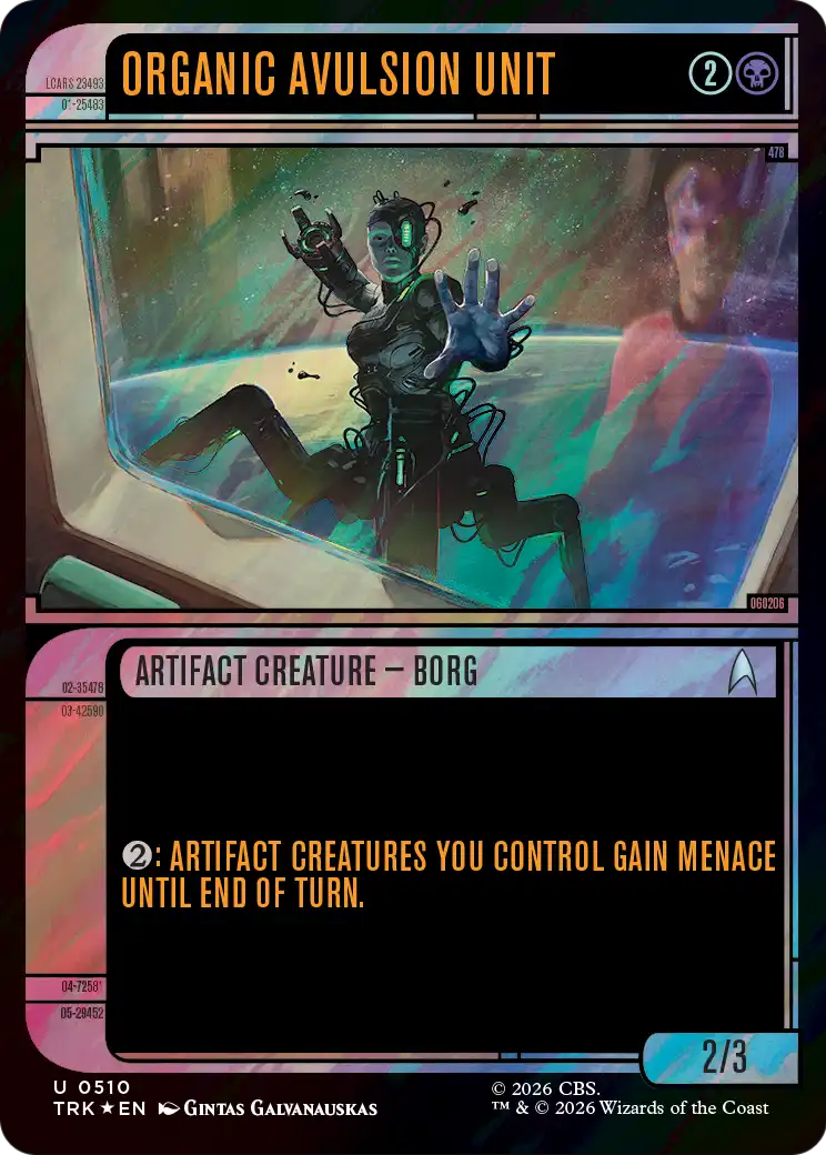 Organic Avulsion Unit (Showcase) (Surge Foil) [Star Trek] | Cards and Coasters CA