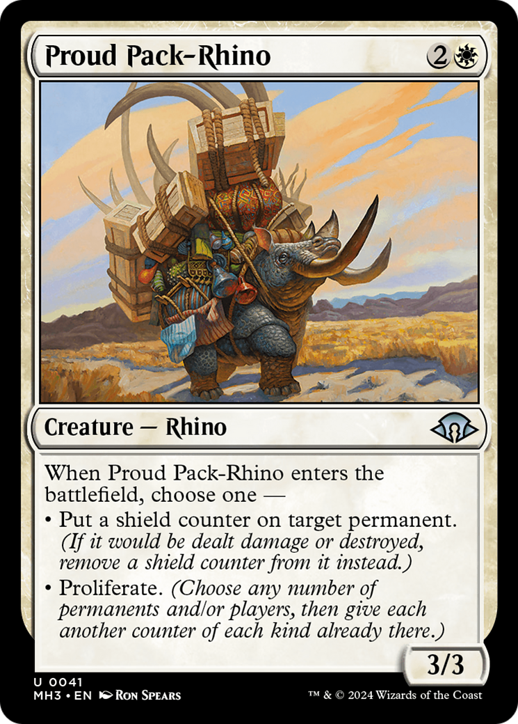 Proud Pack-Rhino [Modern Horizons 3] | Cards and Coasters CA