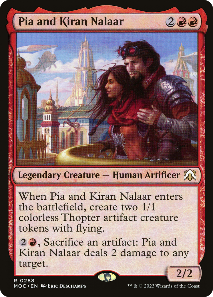 Pia and Kiran Nalaar [March of the Machine Commander] | Cards and Coasters CA