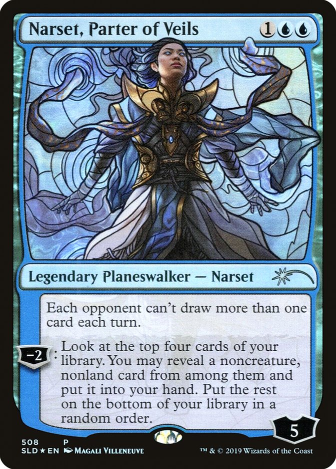 Narset, Parter of Veils (Stained Glass) [Secret Lair Drop Promos] | Cards and Coasters CA