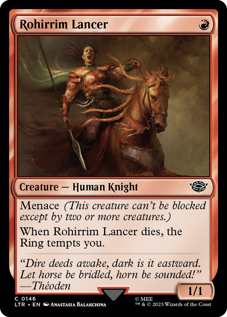 Rohirrim Lancer [The Lord of the Rings: Tales of Middle-Earth] | Cards and Coasters CA