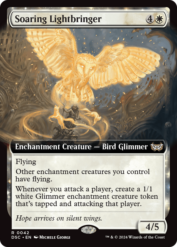 Soaring Lightbringer (Extended Art) [Duskmourn: House of Horror Commander] | Cards and Coasters CA