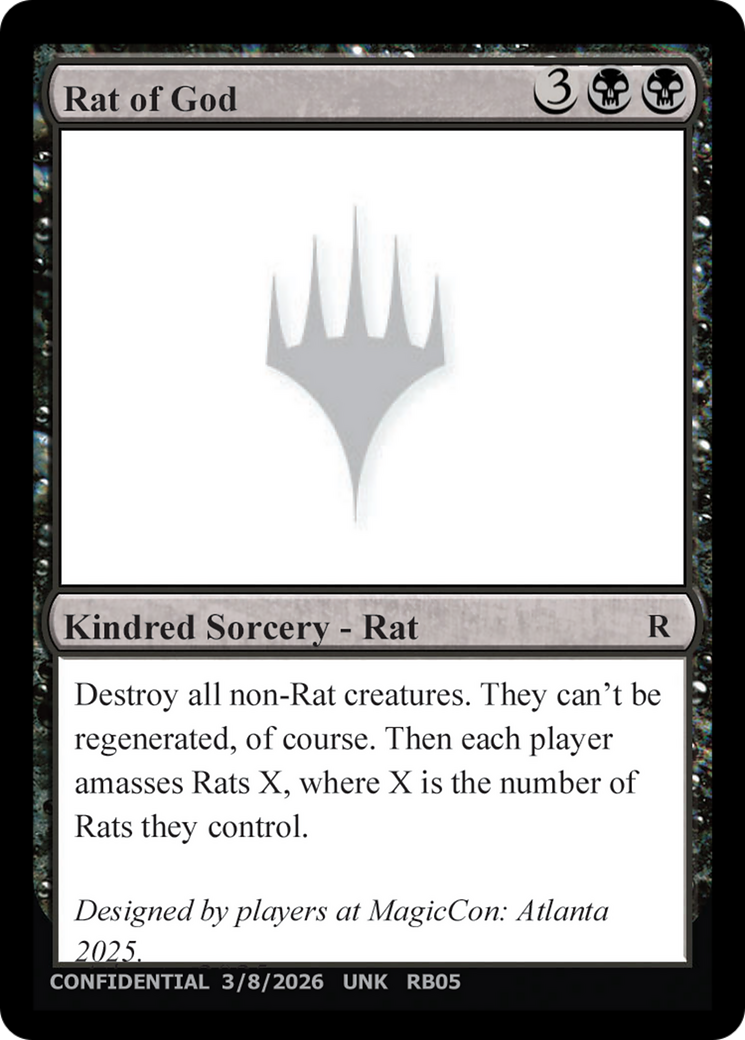 Rat of God [Unknown Event] | Cards and Coasters CA