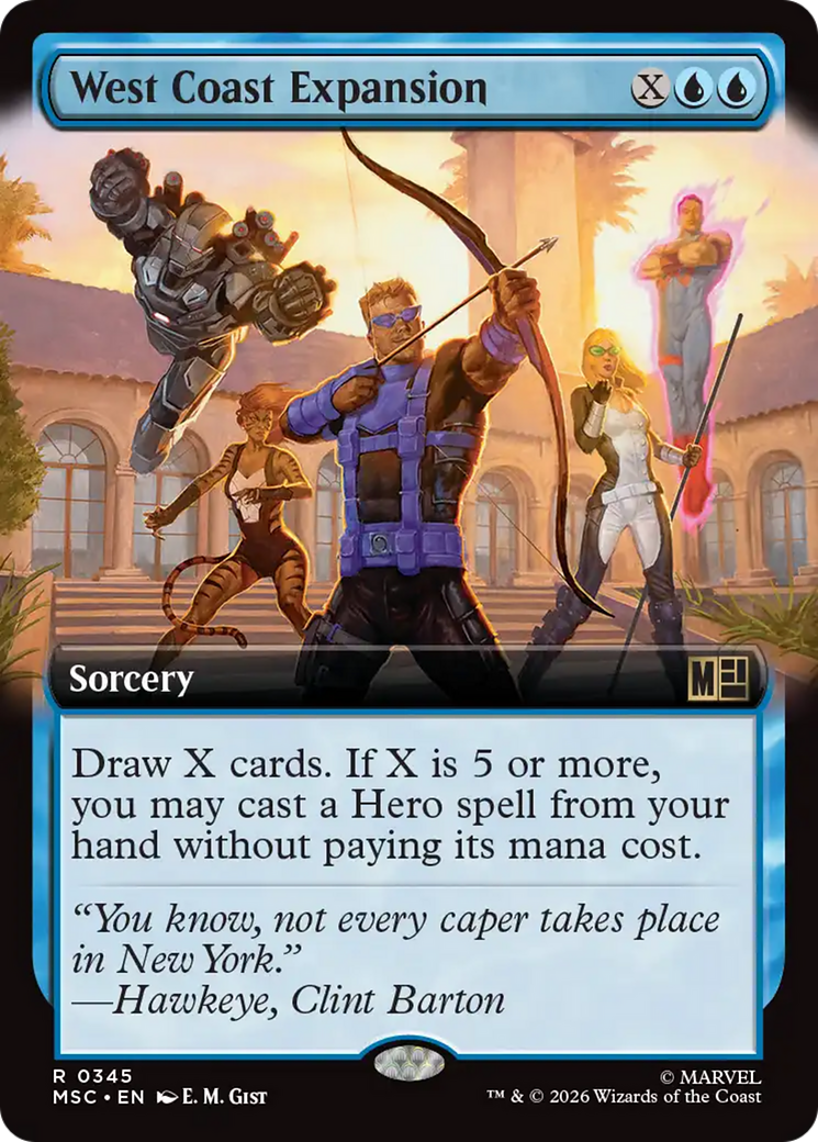 West Coast Expansion (Extended Art) [Marvel Super Heroes Commander] | Cards and Coasters CA