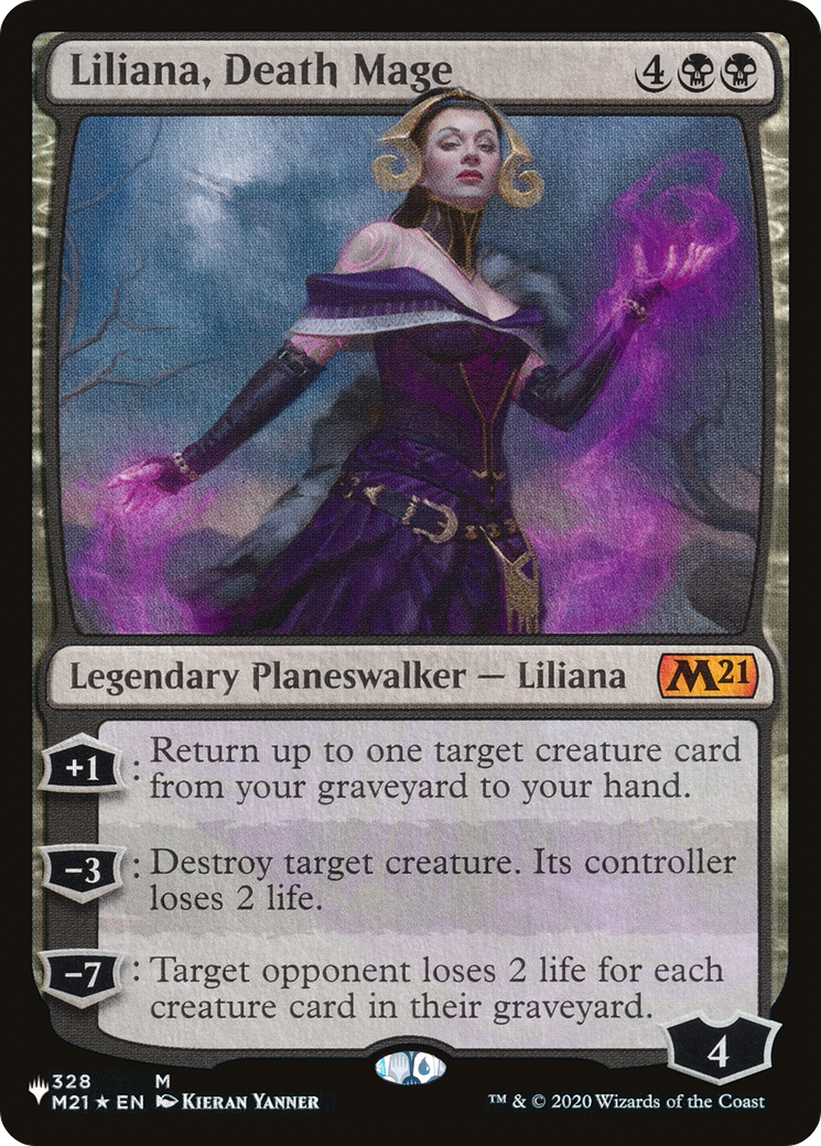 Liliana, Death Mage [The List Reprints] | Cards and Coasters CA