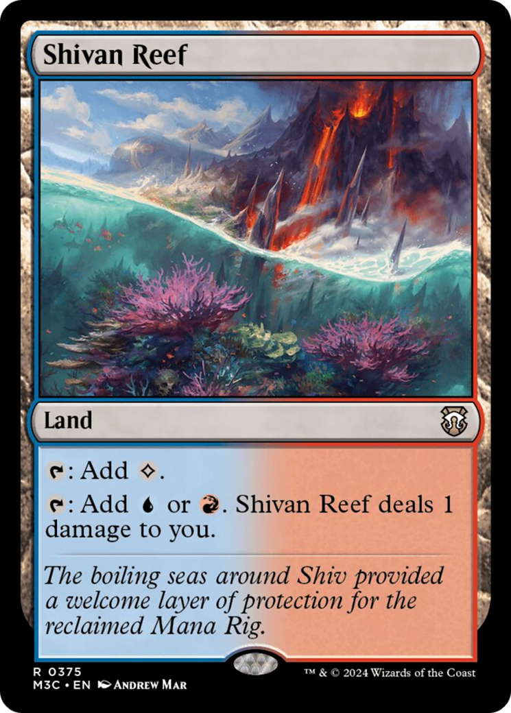 Shivan Reef (Ripple Foil) [Modern Horizons 3 Commander] | Cards and Coasters CA