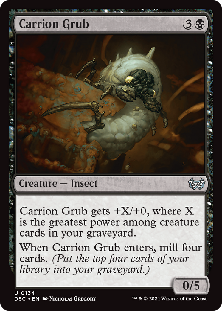 Carrion Grub [Duskmourn: House of Horror Commander] | Cards and Coasters CA