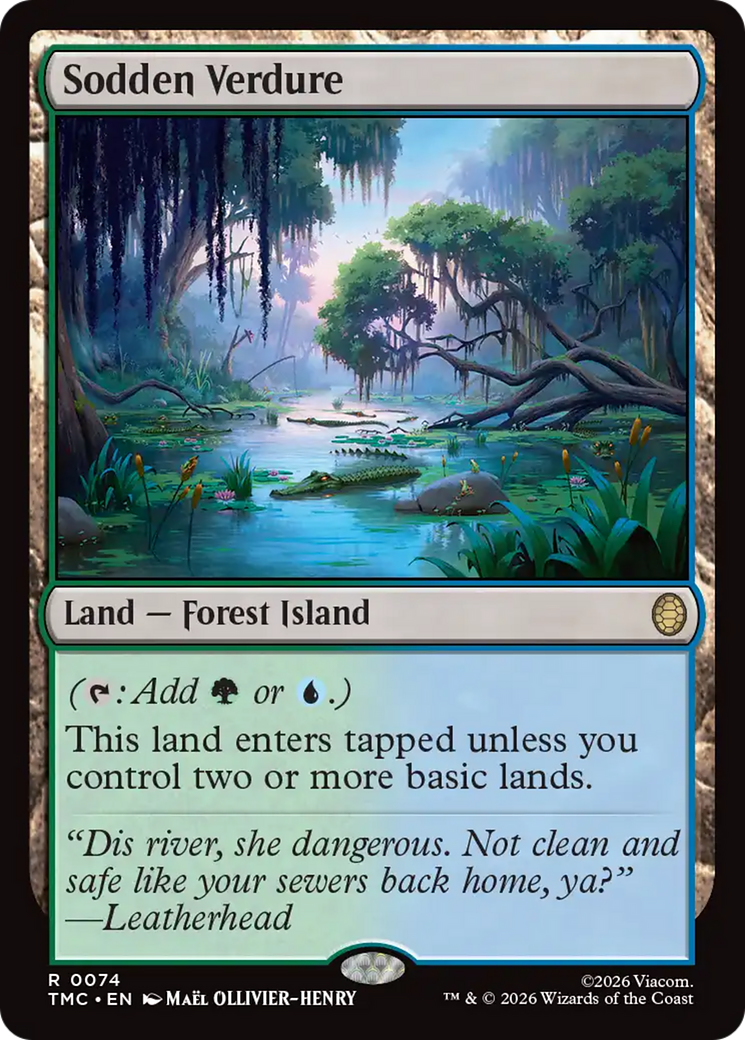 Sodden Verdure [Teenage Mutant Ninja Turtles Commander] | Cards and Coasters CA