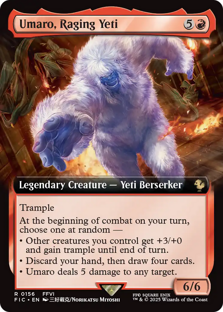 Umaro, Raging Yeti (Extended Art) [FINAL FANTASY Commander] | Cards and Coasters CA