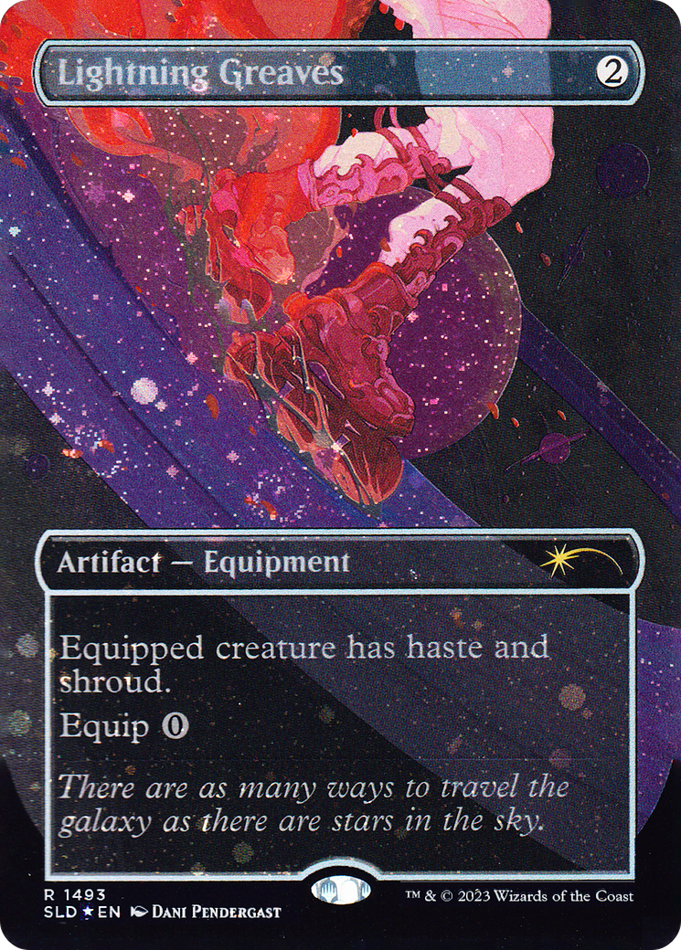 Lightning Greaves (1493) (Galaxy Foil) [Secret Lair Drop Series] | Cards and Coasters CA
