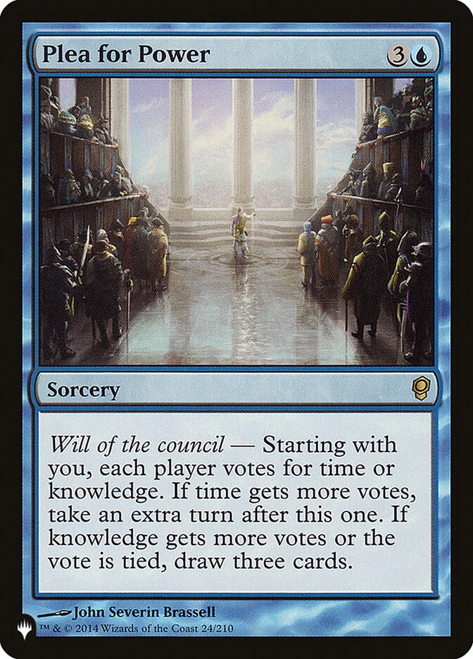 Plea for Power [The List] | Cards and Coasters CA