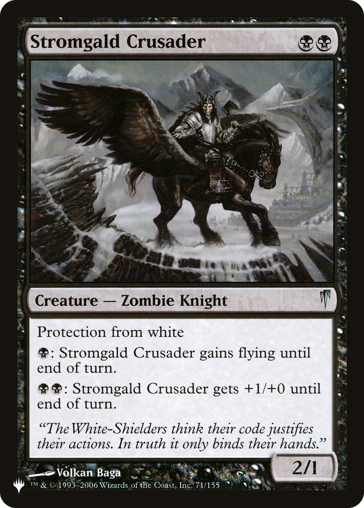 Stromgald Crusader [The List Reprints] | Cards and Coasters CA