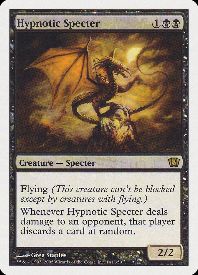 Hypnotic Specter (9th Edition) (Oversized) [Oversize Cards] | Cards and Coasters CA