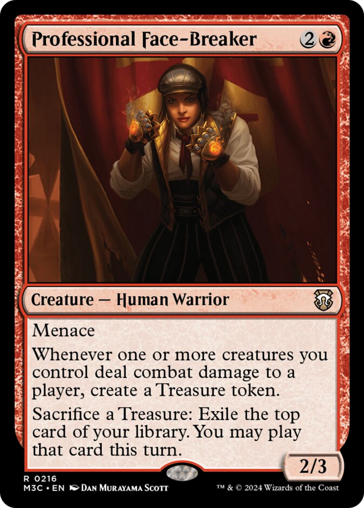 Professional Face-Breaker (Ripple Foil) [Modern Horizons 3 Commander] | Cards and Coasters CA