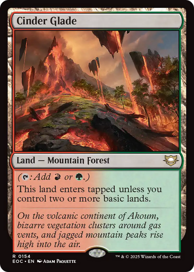 Cinder Glade [Edge of Eternities Commander] | Cards and Coasters CA