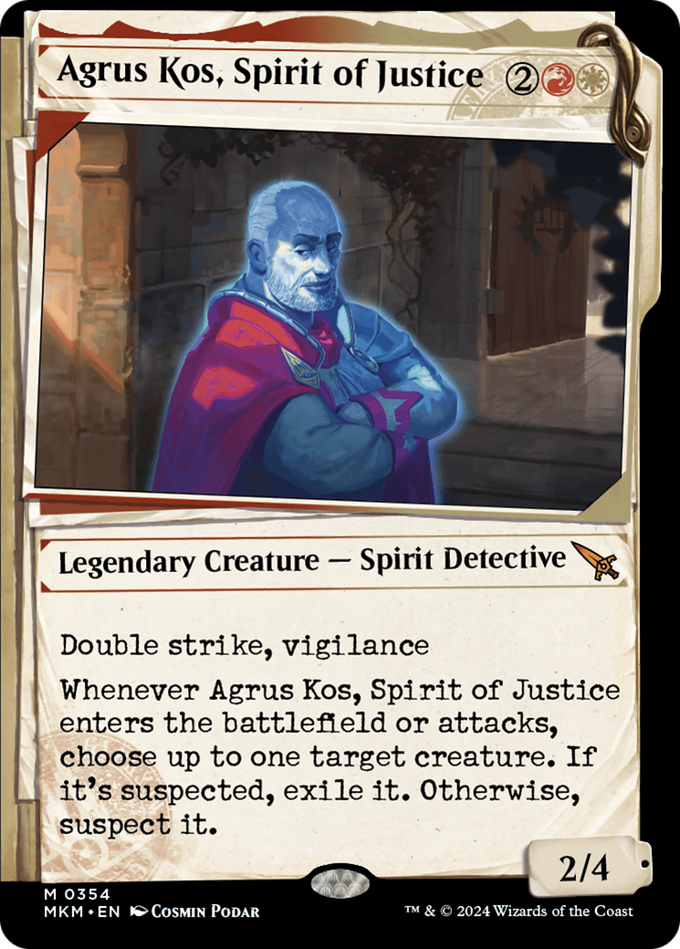 Agrus Kos, Spirit of Justice (Showcase) [Murders at Karlov Manor] | Cards and Coasters CA