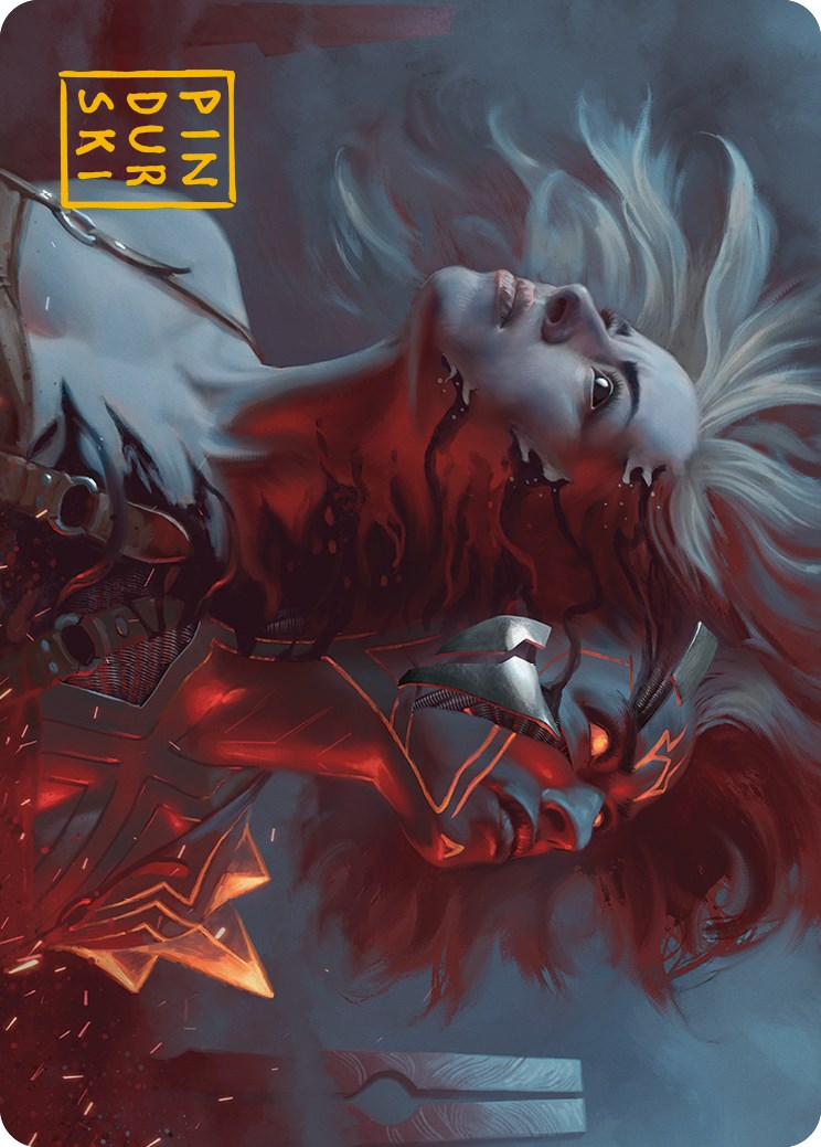 Thrill of Possibility Art Card (Gold-Stamped Signature) [Phyrexia: All Will Be One Art Series] | Cards and Coasters CA