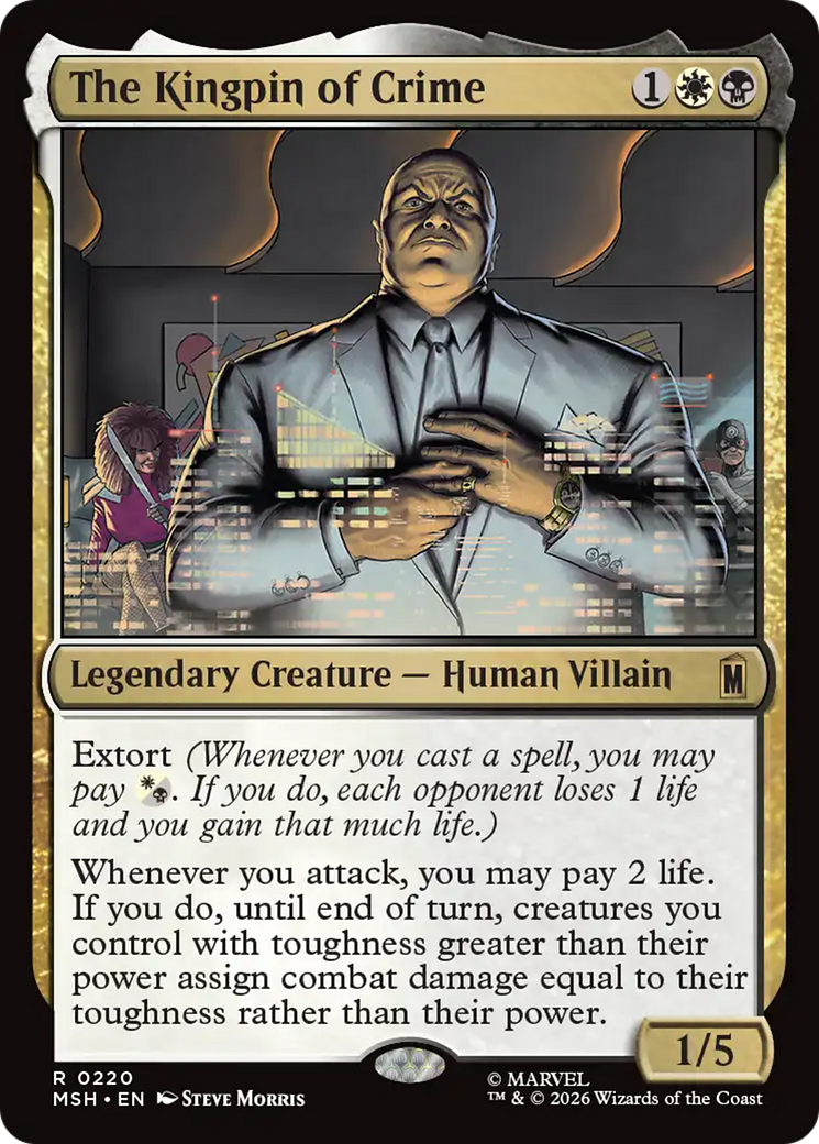 The Kingpin of Crime [Marvel Super Heroes] | Cards and Coasters CA