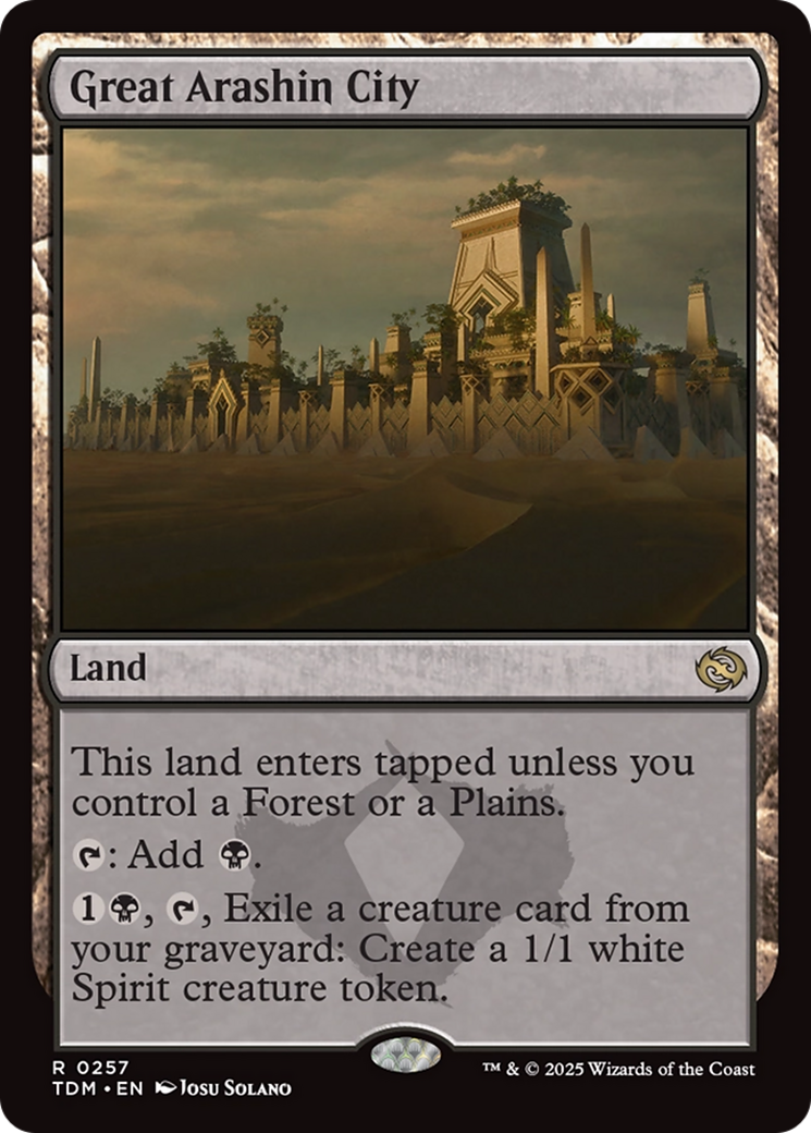 Great Arashin City [Tarkir: Dragonstorm] | Cards and Coasters CA
