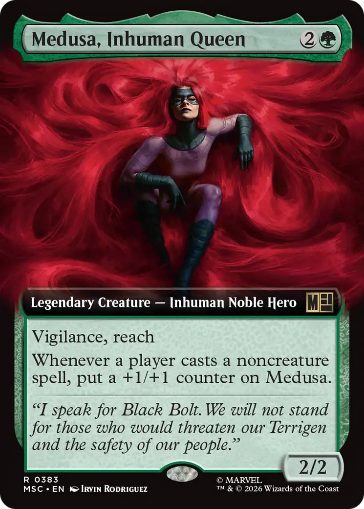 Medusa, Inhuman Queen (Extended Art) [Marvel Super Heroes Commander] | Cards and Coasters CA