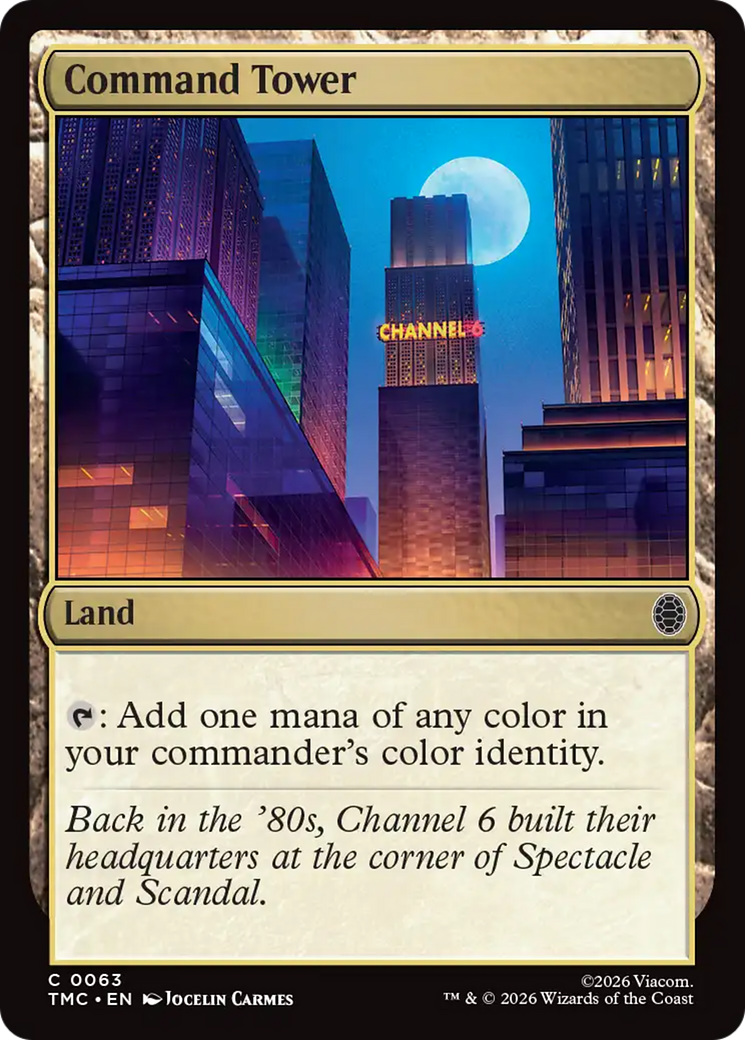 Command Tower [Teenage Mutant Ninja Turtles Commander] | Cards and Coasters CA